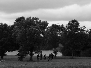 First squad dismounts